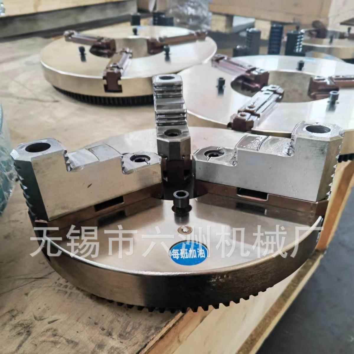 厂家定 制WPD400三爪自定心焊接卡盘定位电动大通孔旋转管子卡盘