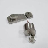 公共卫生间隔断五金配件插座铝合金带钥匙门锁