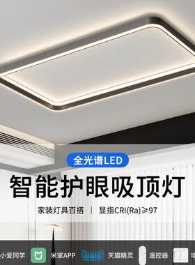轻奢客厅吸顶灯现代简约2025年新款全网通智能灯具全屋套餐组合