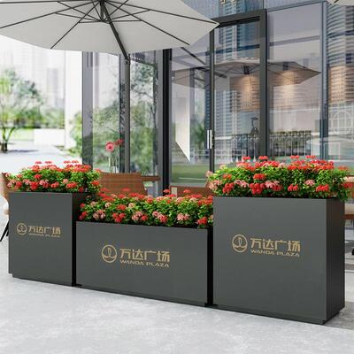 户外不铁478锈钢花箱组合形长方花室外庭院街道园艺艺坛隔断金属