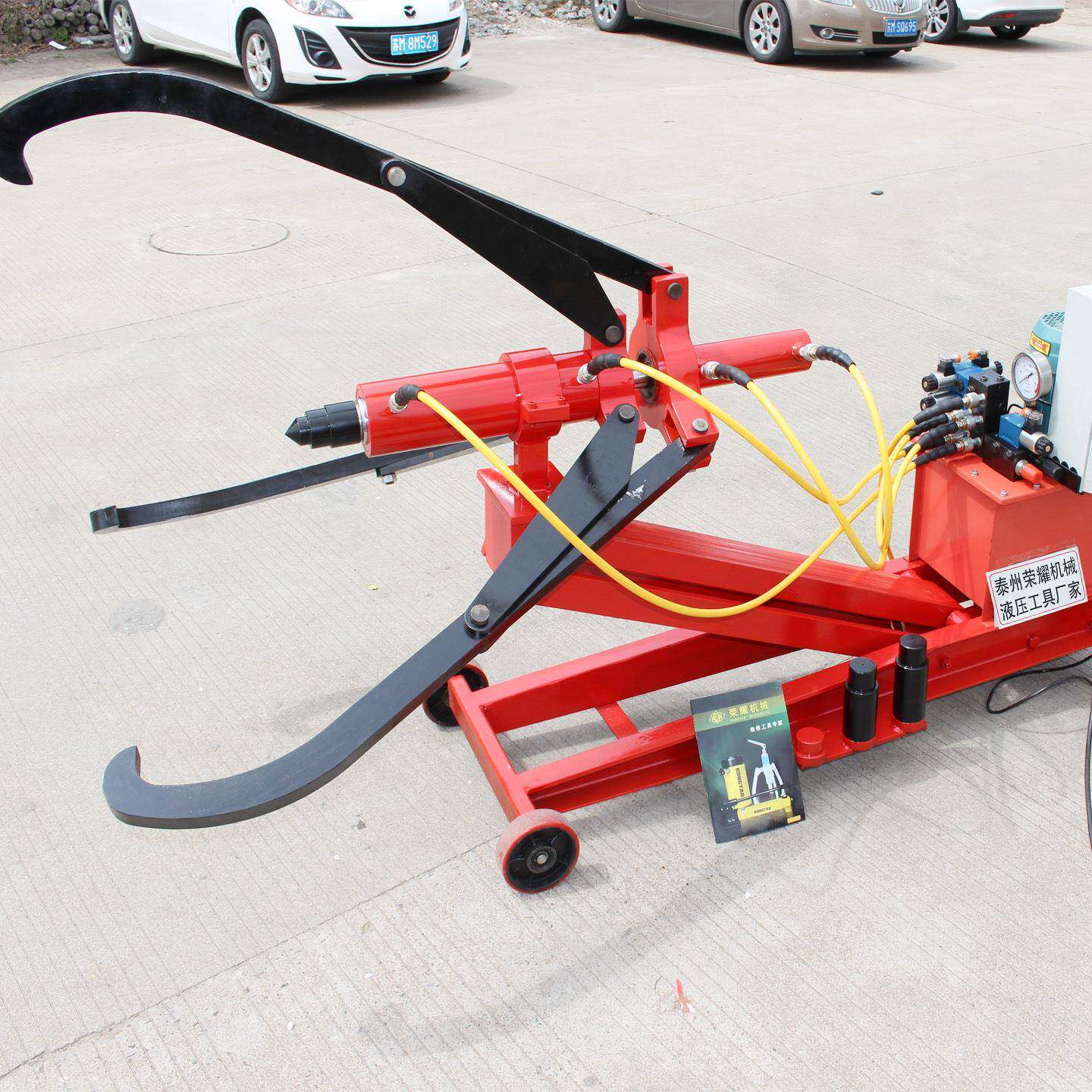 LA型车载式拉马60T-300T两爪轴承拆装工具电动液压小车升降拔轮器