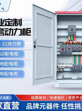 定制XL21动力柜落地柜电源控制箱双电源自动转换箱低压成套配电箱