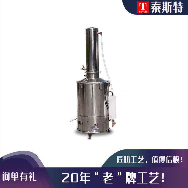 泰斯特官方出售蒸馏水器DZ-10LⅢ实验室用小型微型电加热不锈钢