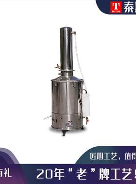 官方出售蒸馏水器DZ-10LⅢ实验室用小型微型电加热不锈钢