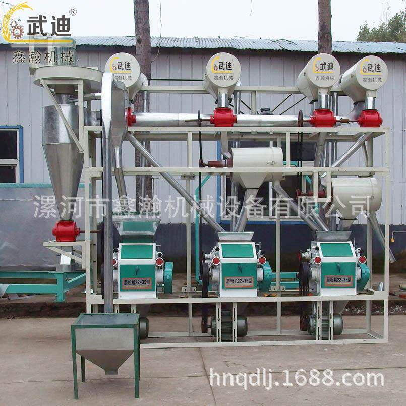 玉米面粉机玉米面加工成套设备小麦面粉中小型自动磨粉机磨面机