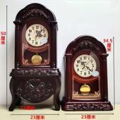 大号时钟 卧室静音摆件时尚 康巴丝欧式 覆古座钟客厅创意座钟台式