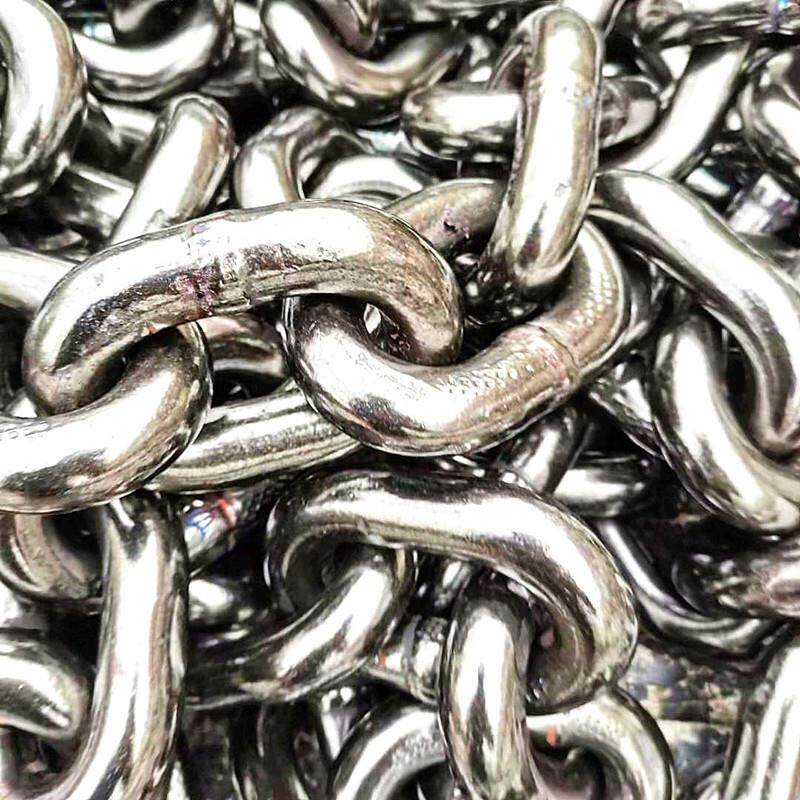 不锈钢条现货规格全道路RQO绿3斗04化不链锈钢式提升机圆环链条