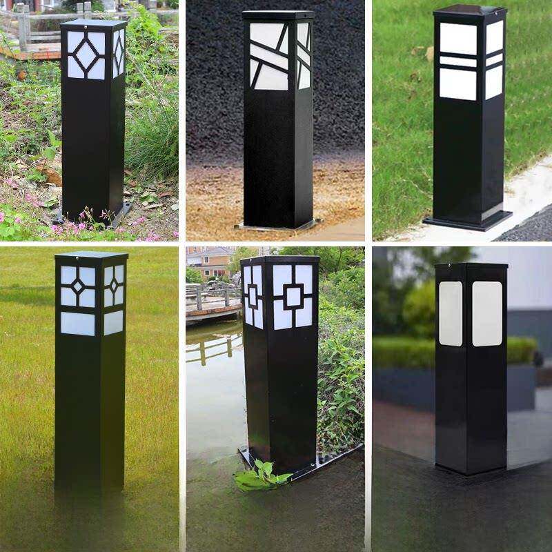 方形太阳能草坪灯户外防水庭院灯花园别墅草地灯现代简约LED路灯