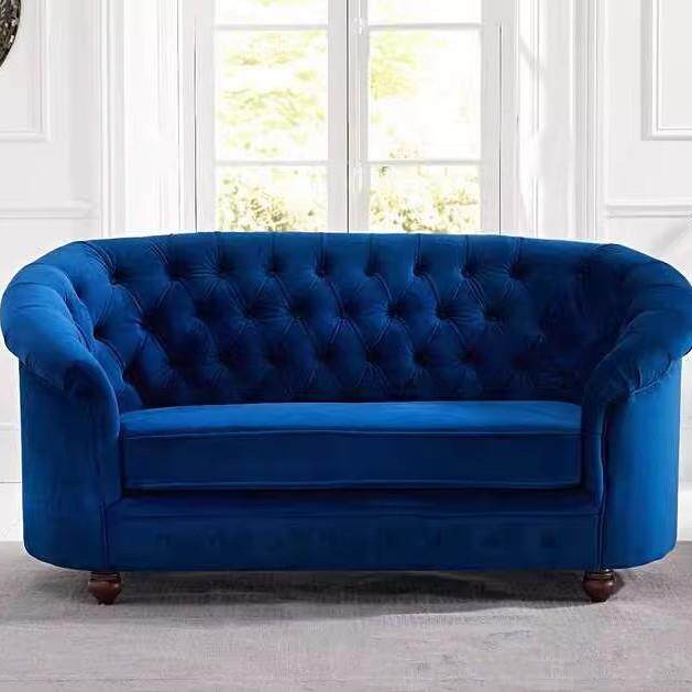 美式轻奢沙发组合简约意式港式北欧轻奢客厅别墅样板房拉扣沙发