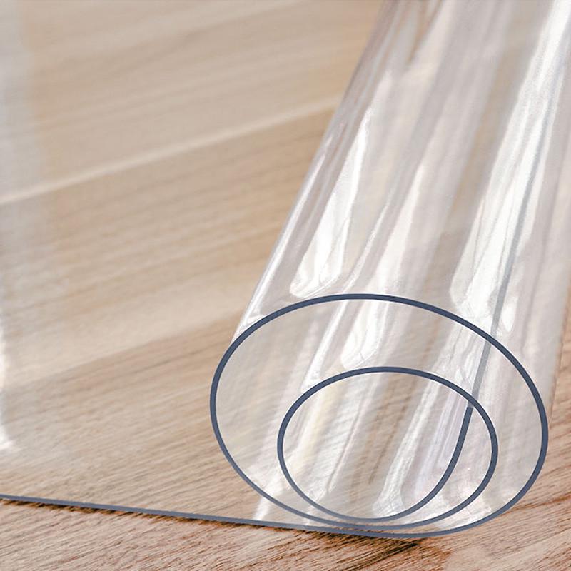 防水防油软玻璃桌垫pvc透明桌布课桌垫环保塑料水晶板