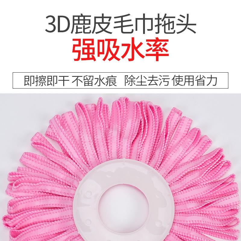 丽尔家双驱动不锈钢伸缩杆金属篮拖把桶套装天鹅舞旋转拖把收纳