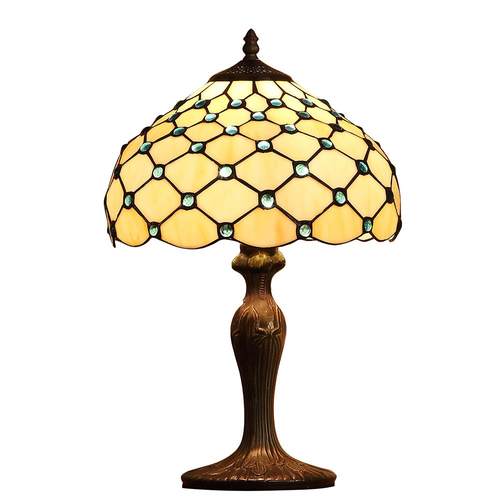 高档式现代简欧约卧床灯客厅书房时室尚头玻璃调光台灯