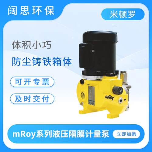 液压计量泵mROY系列RA090S024P1MNN污水处理液压隔膜计量泵