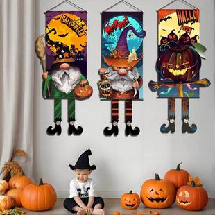 Decoration Halloween Hanging Cloth Door Pumpkin