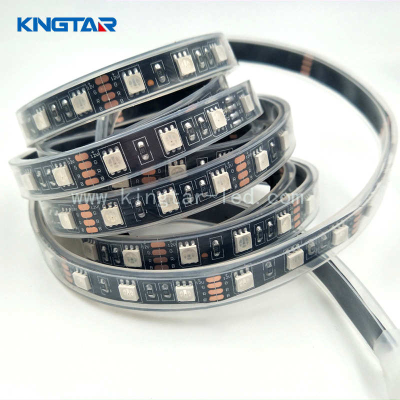 高亮5050贴片rgb七彩led灯带60珠24v灯条套管户外防水软灯条