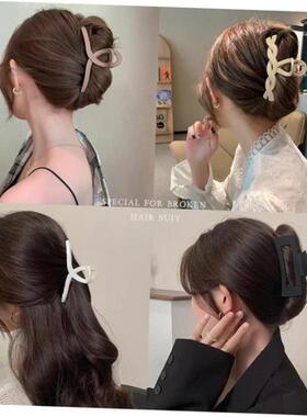 发夹Hot Sale Solid Color Claw Clip Large Barrette Crab Hair