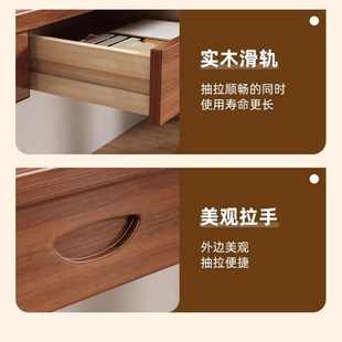 实木书桌电脑桌家用办公桌卧室学习桌小户型写字桌出租屋简易桌子