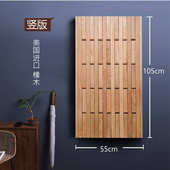 实木物置装 饰现代挂木条 饰卧室壁挂6qcs简约衣客厅墙上帽架挂衣装