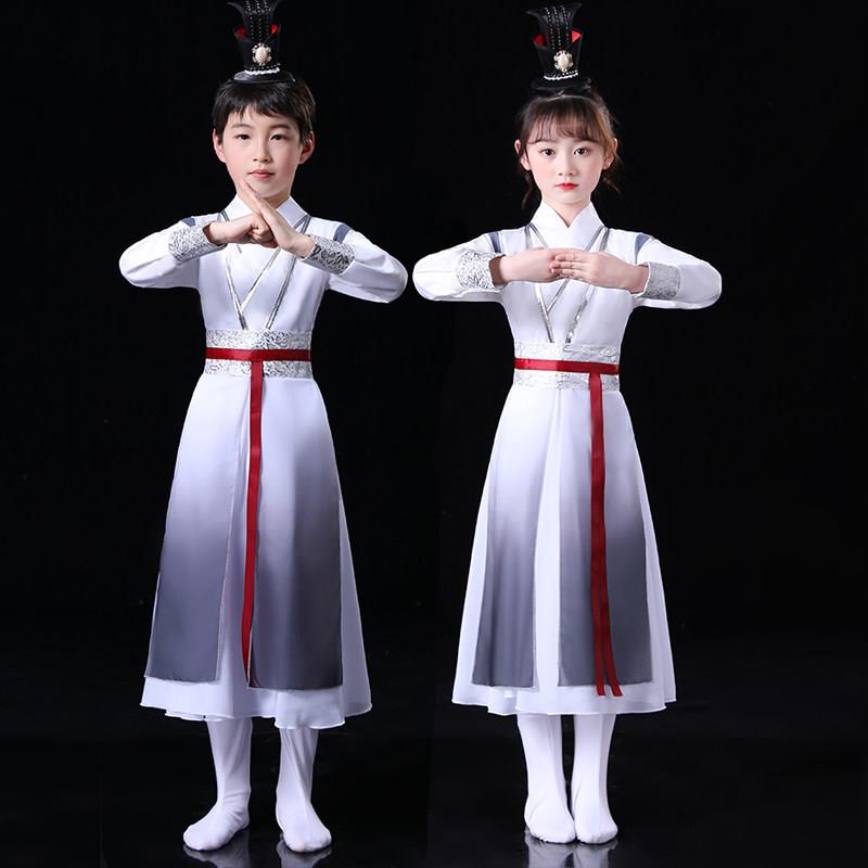 壮志儿童少年行舞蹈演出服装少年志象王行古风武术国学中国风汉服