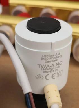 正品Danfoss丹佛斯电热执行器TWA-A水地暖阀门开关电磁阀RA驱动器