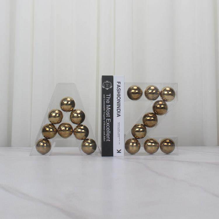 现代创意透明亚克力字母摆件居家装饰品房间客厅玄关桌面工艺摆放