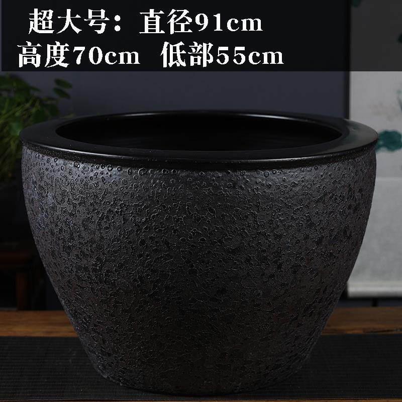正品景德青镇瓷鱼缸花瓷大陶水缸户外一米睡莲阳花式养鱼缸台庭院