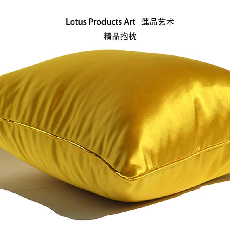 纯色缎面抱枕轻奢简约沙背发厅客卧室床靠头软LPA9030装饰大靠枕