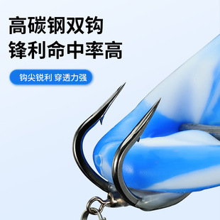 改装雷蛙假饵路亚饵鱼饵上扬血槽钩硅胶款式厂家雷娃