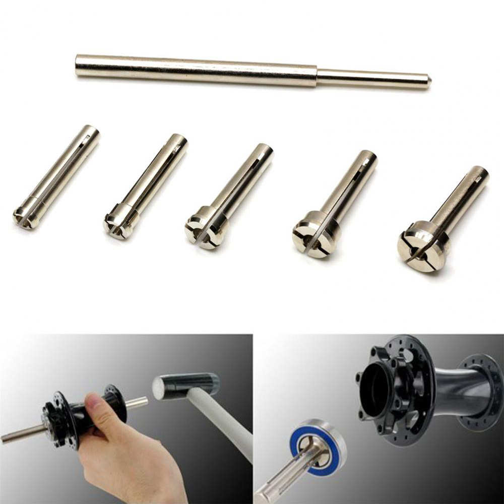 自行车轴承拆卸工具轮组花鼓轴承取出器拆卸工具套装