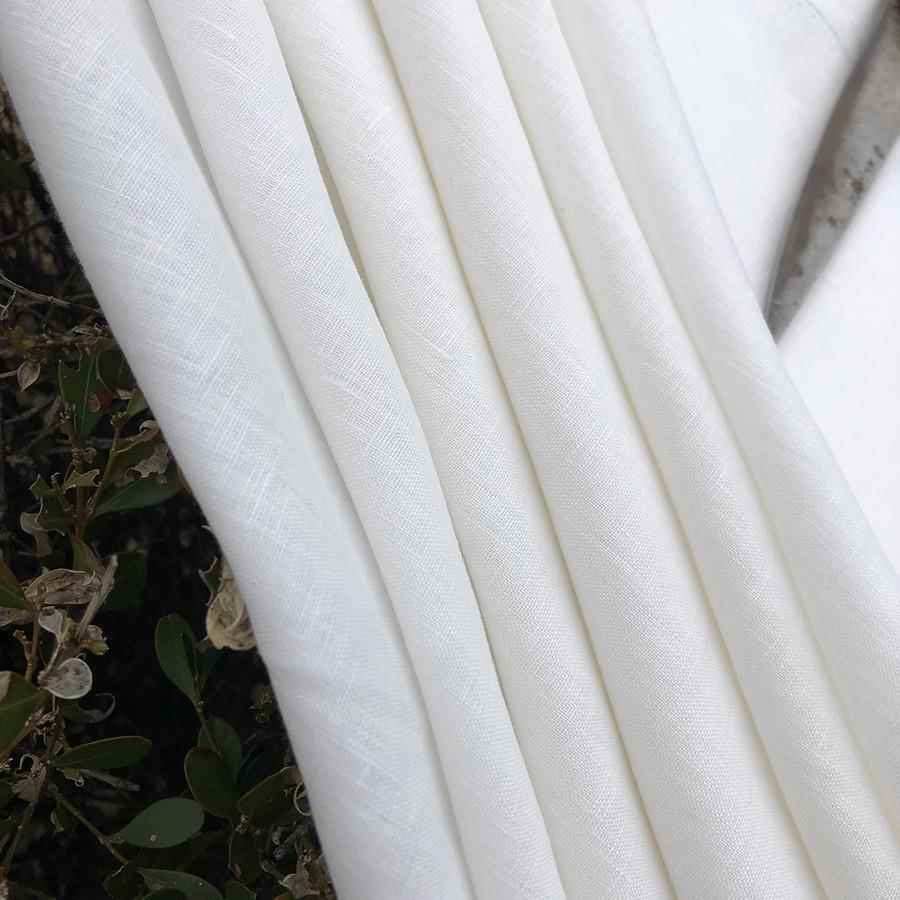 现货亚常麻半漂亚麻面料142TTE*1416g车布染色MK006