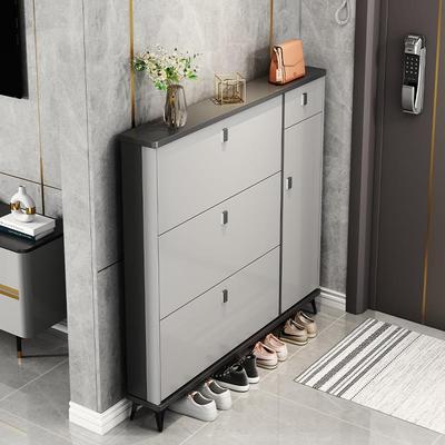 入门超薄鞋柜小窄门口鞋柜薄款意式家用入户翻斗玄关柜大容量收纳
