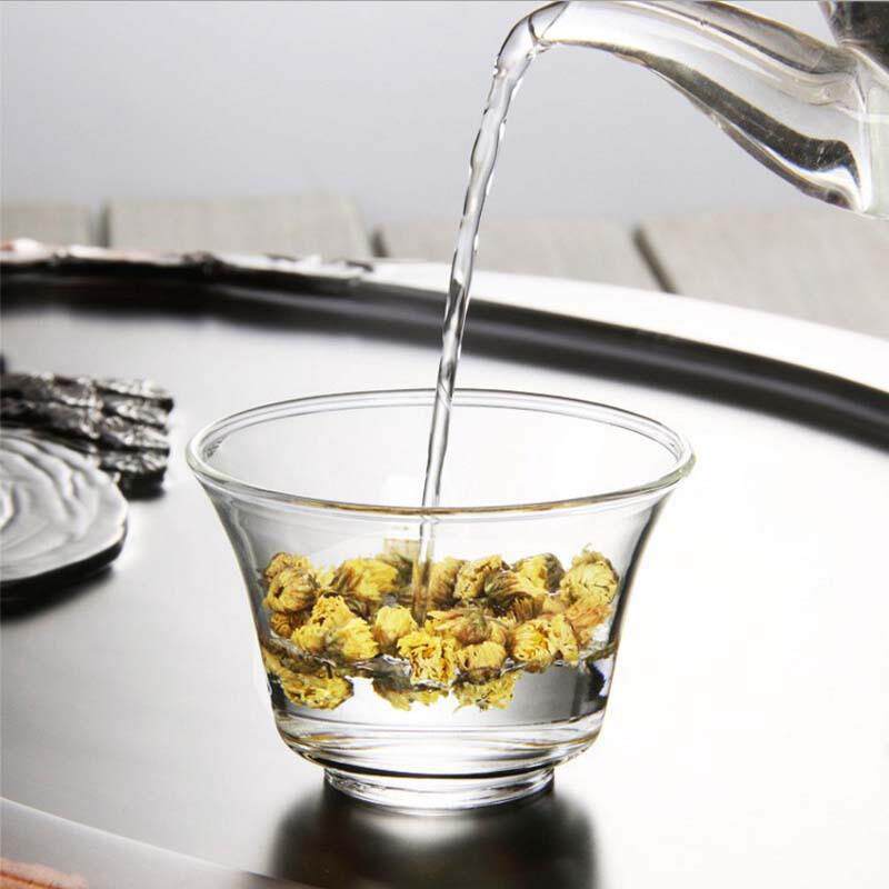 大号透明玻璃三才盖碗茶具套装泡茶茶杯茶盖耐热加厚茶碗带盖