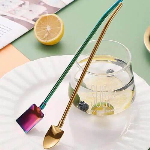 1/5PCS Reusable Coffee Mixing Spoon Rust Prevention 304