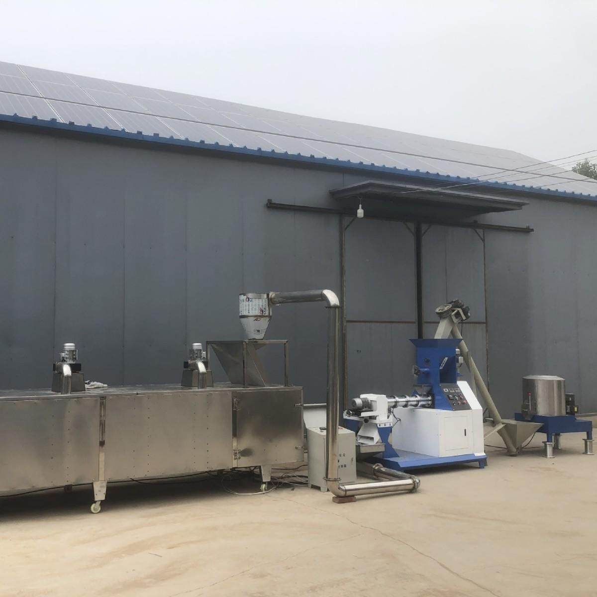 鱼饲料膨化机全自动水产养殖漂浮饵料虾蟹颗粒机小型宠物狗粮机器