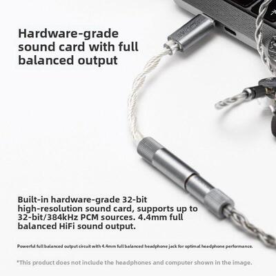 水月宇Echo Echo- b Balanced 4.4便携式数字音频解码适配器电缆