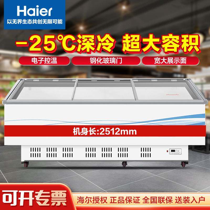 海.尔（H.aier）展示柜大容量全冷藏超市鲜肉海鲜陈列雪柜SD