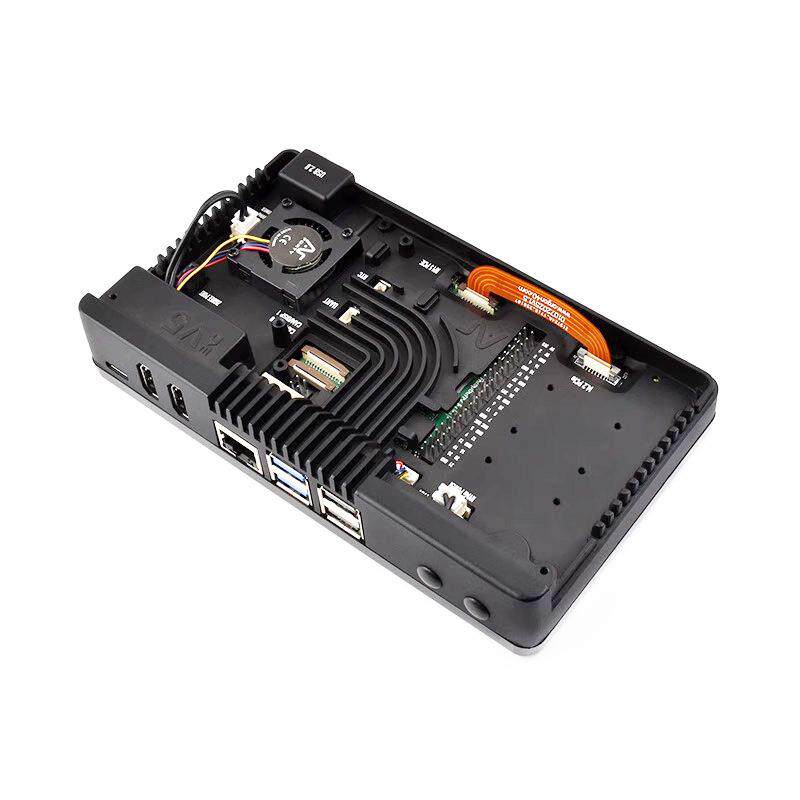 Argon ONE V5铝合金外壳内置双路M.2 NVMe PCIe接口适用树莓派5代