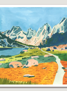美国知名艺术家Ariel Lee《风景》艺术衍生品 风景挂画版画