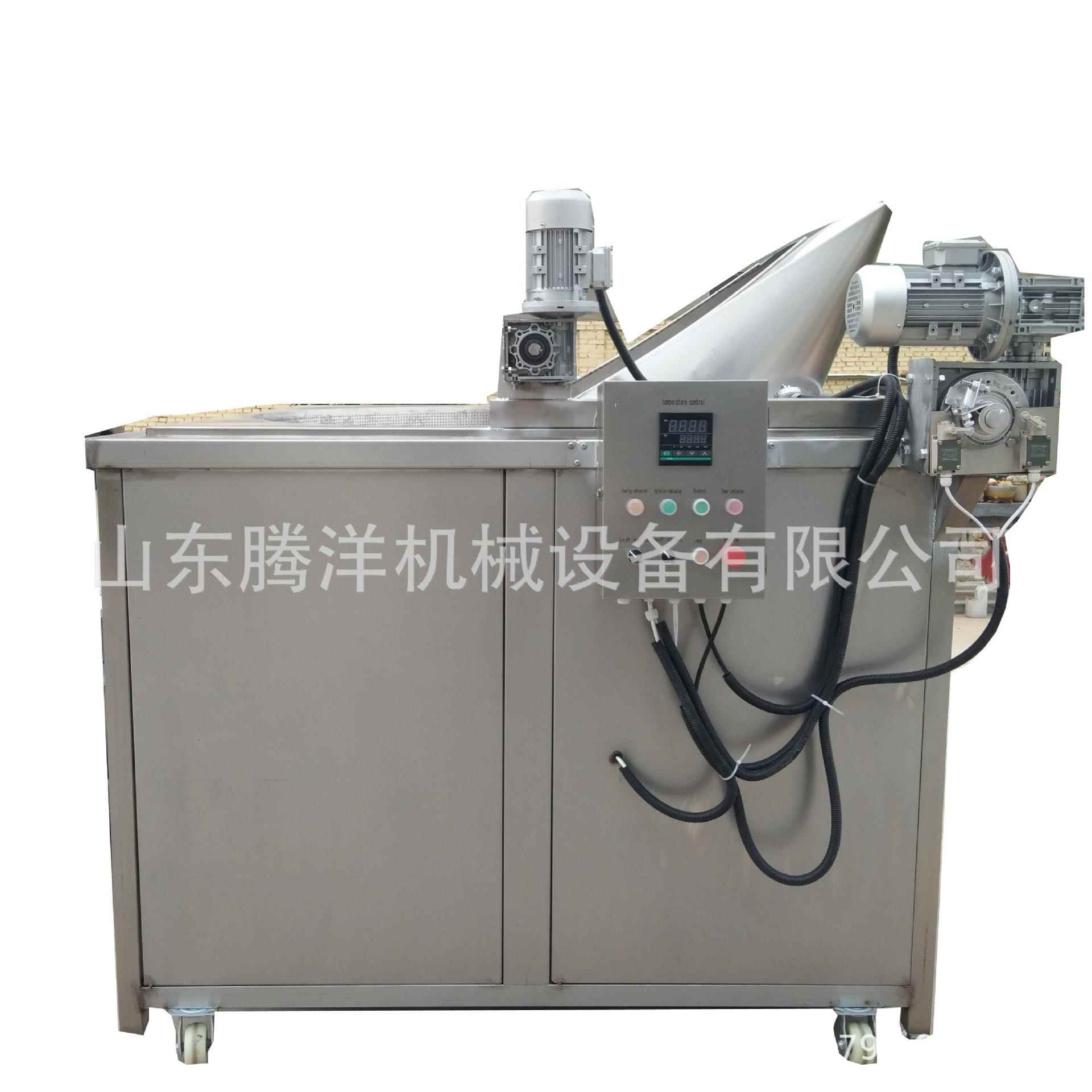 小龙虾油炸锅全自动豆皮高温油炸机江米条油炸加工成套设备