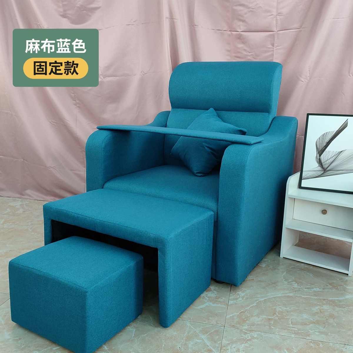 精品美甲沙发椅子美足做脚美脚沙发足浴足疗躺椅美睫美容院纹眉纹