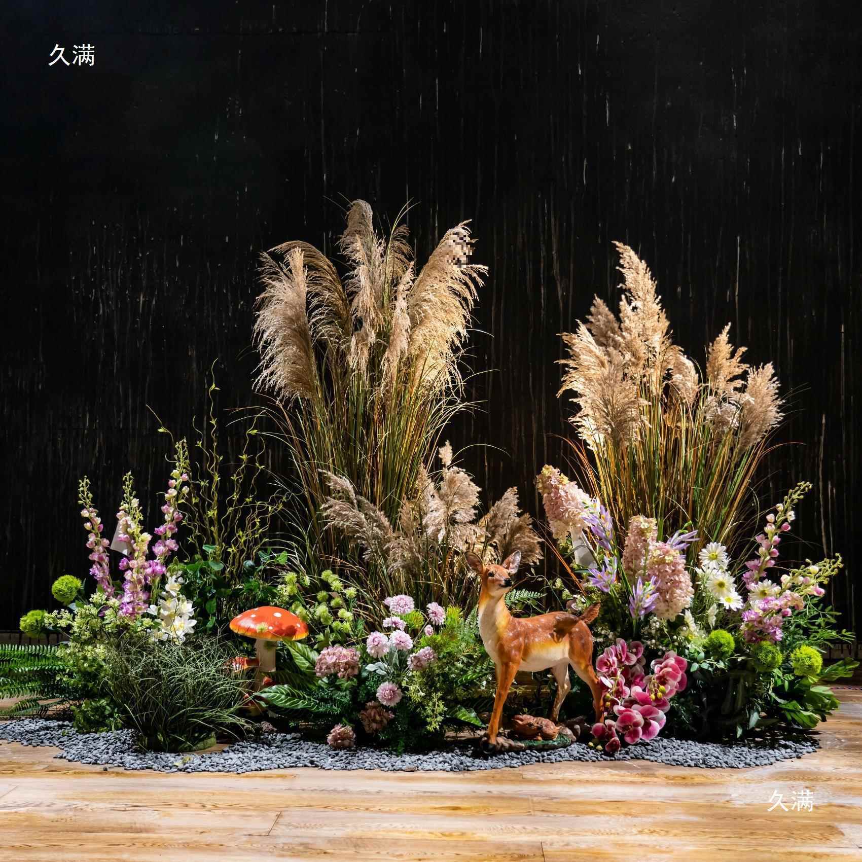 大型绿植造886景观组合室饰插花内仿生植物树假假花卉橱窗装摆件