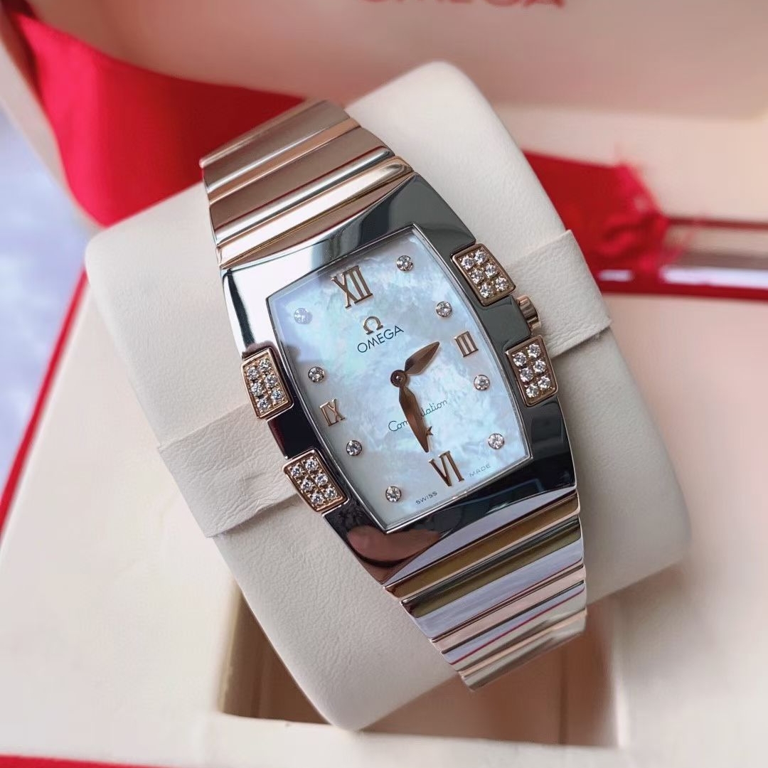 公价58100】98新25*33mm欧米茄星座1286.75.00石英女士手表正品