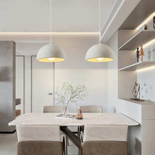 餐厅吊灯吧台灯奶茶店铺商用微水泥工程装饰咖啡店侘寂风民宿灯具