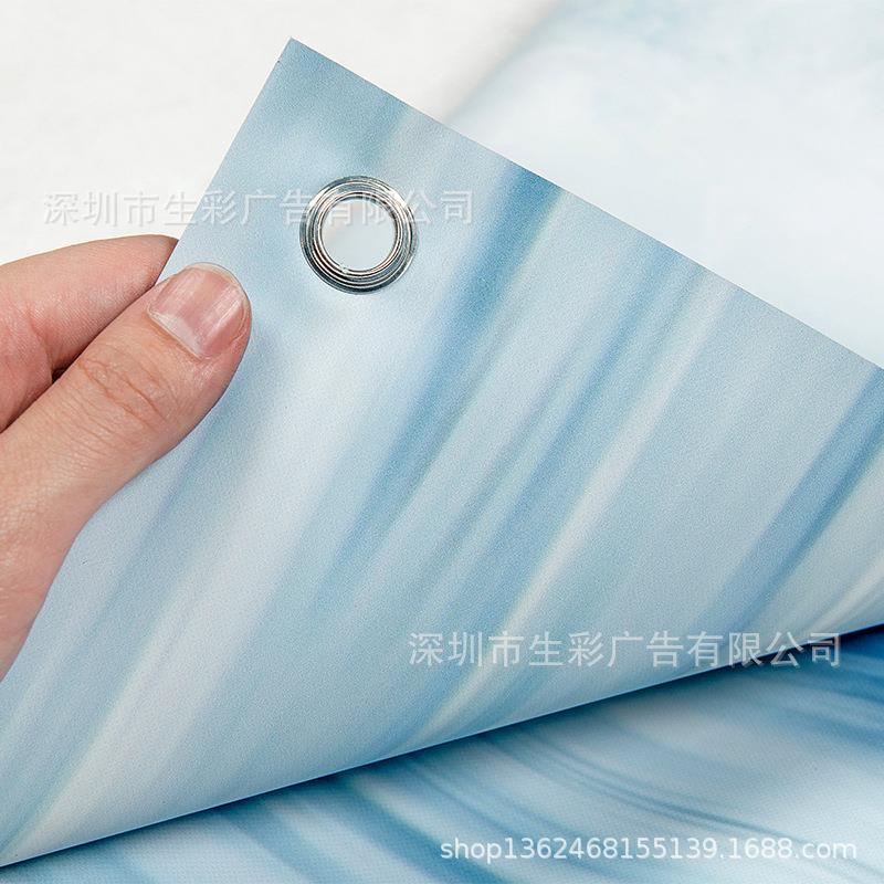 新款直销专业 夹黑双喷布吊旗喷绘 双面打印写真吊旗挂画广告海报