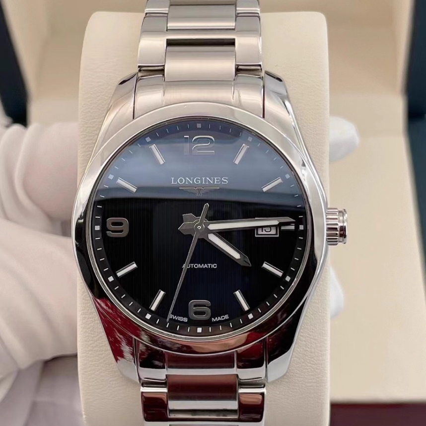 好价9.8新 浪琴康铂系列精钢自动机械腕表40MM男表L2.785.4.56.6