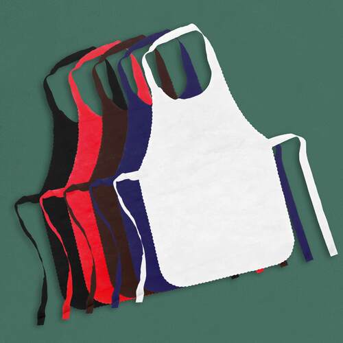 Disposable non-woven aprons for adult dining, specially desi
