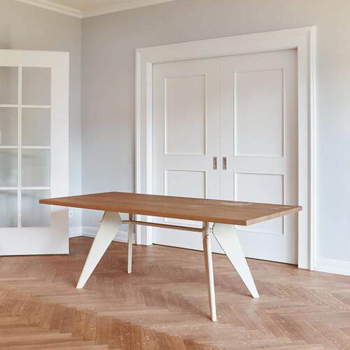 北欧实木餐桌EM Table工作桌设计款方形现代简约吃饭桌长桌