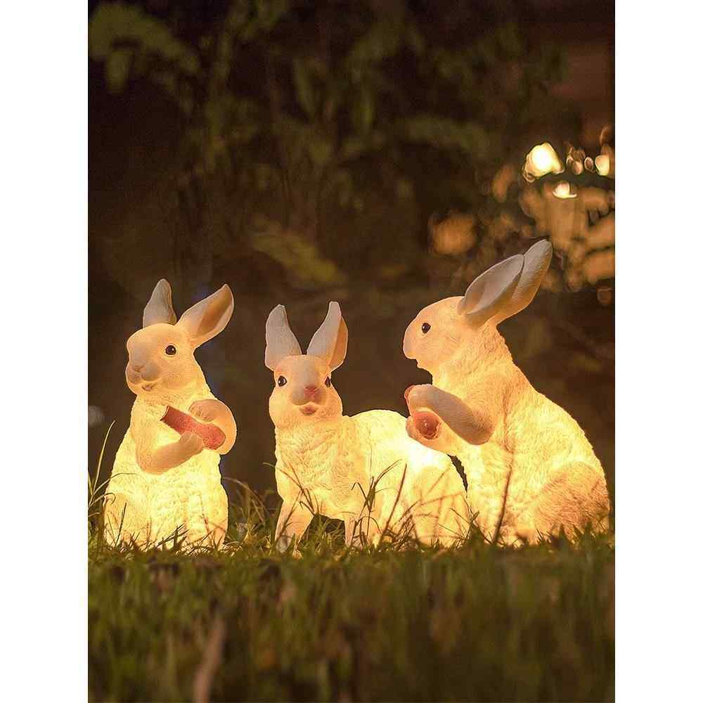 太阳能兔子灯户外动物灯防水发光兔子灯景观led草坪灯园林造型灯,家装灯饰光源,草坪灯,淘宝优惠券,粉丝福利购,淘宝优惠卷