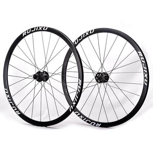 700CRUJIXU120响公路自行车轮组圈刹碟刹铝合金六丁弯头轮组24孔