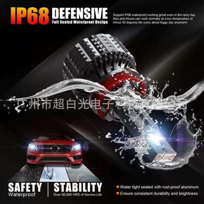 汽车LED前大灯 跨境货源 NOVSIGHTLED灯泡新款大功率H7H11小尺寸